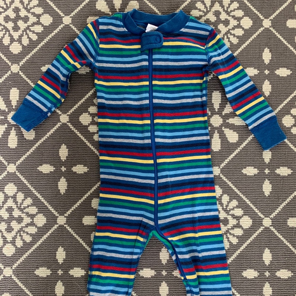 Hanna Andersson rainbow stripe jammies
